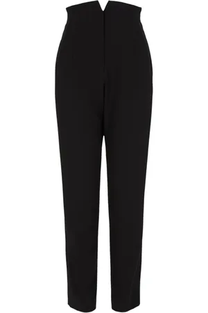 Emporio Armani Pantalon en laine vierge à coupe droite