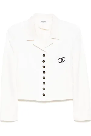 CHANEL Blazer à logo brodé (années 1990-2000)