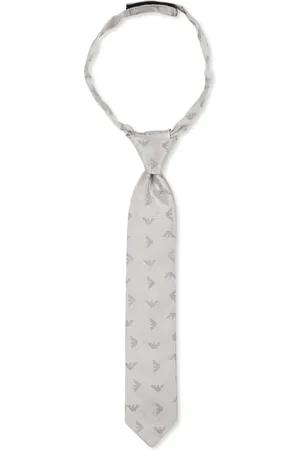 Emporio Armani Cravate à motif monogrammé