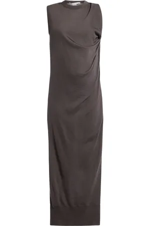 Stella McCartney Robe longue à design drapé
