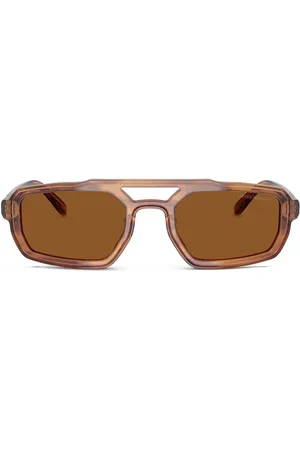 Emporio Armani Lunettes de soleil à monture rectangulaire