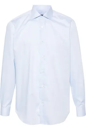 BARBA Chemise en popeline de coton