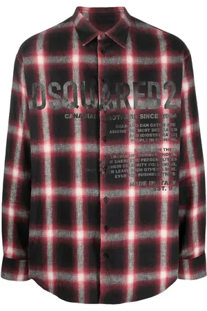 Dsquared2 Chemise en coton à logo imprimé