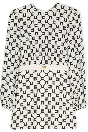 Elisabetta Franchi Robe à motif monogrammé
