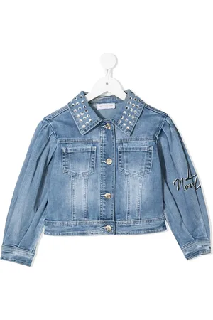 MONNALISA Veste en jean à broderies