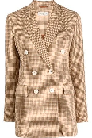 Circolo Blazer croisé à carreaux
