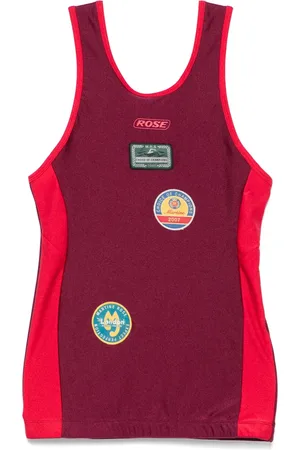MARTINE ROSE Débardeur de bain à patchs logo