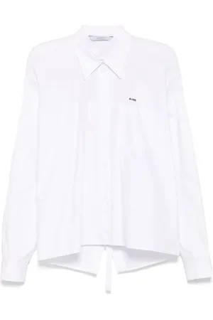 pushBUTTON Chemise à design carré