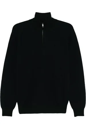 BRIONI Pull à col montant zippé