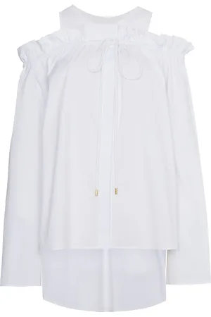 Alberta Ferretti Blouse à détails de découpes aux épaules