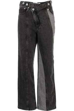Feng Chen Wang Pantalon droit à patch logo