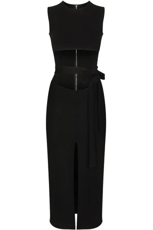 Dolce & Gabbana Robe mi-longue à taille ceinturée