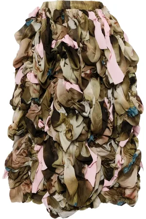 Comme des Garçons Jupe mi-longue à design superposé