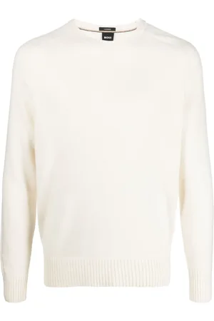 HUGO BOSS Pull en cachemire à design nervuré