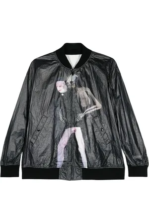 UNDERCOVER Veste bomber à imprimé graphique