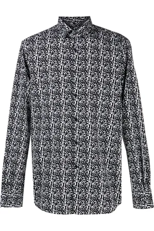 Karl Lagerfeld Chemise en coton à motif abstrait