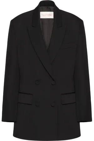 VALENTINO GARAVANI Blazer en laine vierge à fermeture croisée