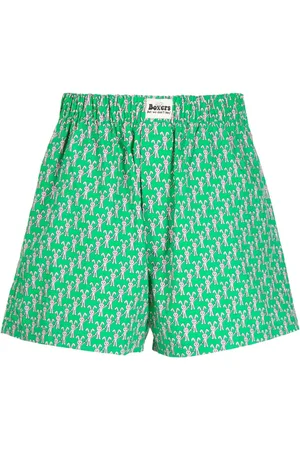 Natasha Zinko Short de sport en coton à logo imprimé