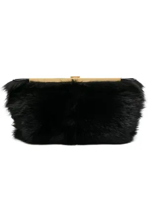 Khaite Pochette Aimee en peau lainée