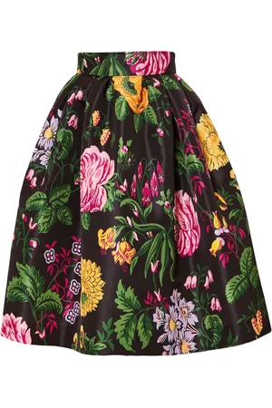 Carolina Herrera Jupe à fleurs imprimées