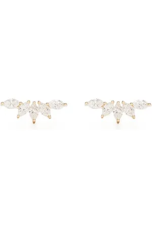 EF Collection Créole en 14ct pavé de diamants