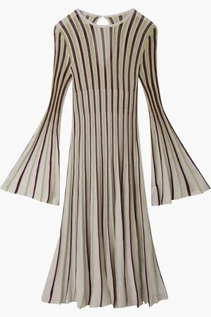 Stella McCartney Robe longue à rayures