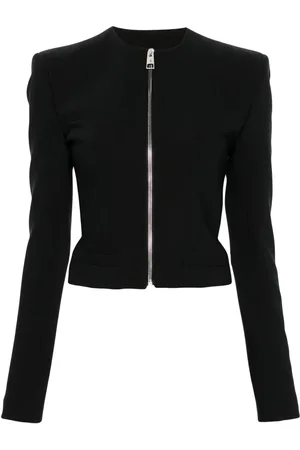 The Attico Veste crop à fermeture zippée
