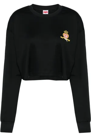 Ground Zero T-shirt crop en coton à logo imprimé