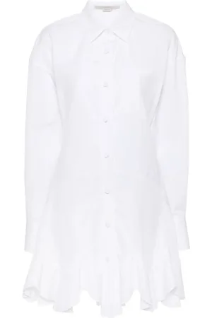 Stella McCartney Robe courte à logo brodé