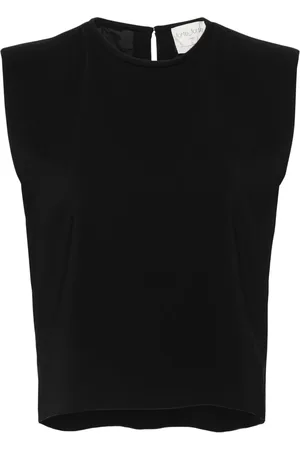 FORTE FORTE Blouse en crêpe à coupe crop