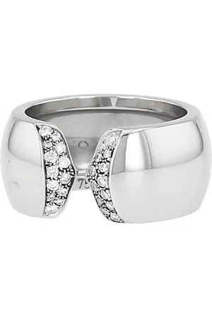Cartier Bague C de en or blanc 18ct pre-owned (années 2000)