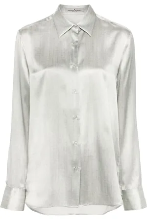 ERMANNO SCERVINO Chemise en soie à imprimé graphique