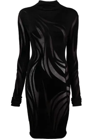 MUGLER Robe courte à capuche
