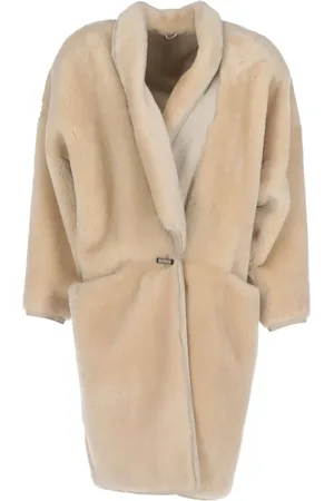 VERSACE Manteau en peau de mouton retournée (années 1980)
