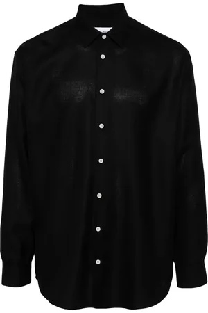 Soulland Chemise Damon à ourlet incurvé