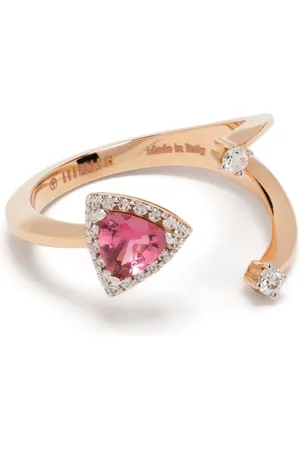 ANAPSARA Bague en or Micro sertie de tourmalines et de diamants