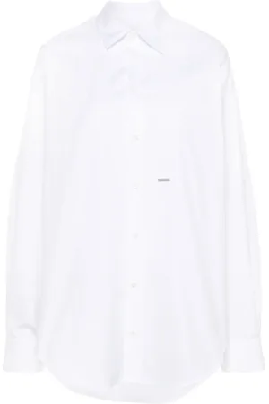 Dsquared2 Chemise en coton à boutonnière