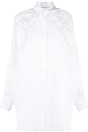 ERMANNO SCERVINO Chemise en coton à détails en dentelle