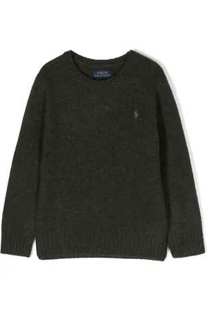 Ralph Lauren Pull en maille fine à logo brodé