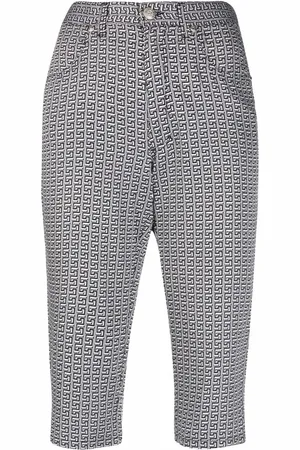 VERSACE Pantalon court à imprimé Greca (années 1990)