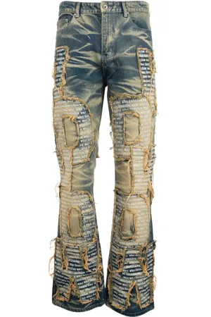 Who Decides War Jean à logo appliqué