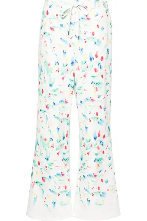 Marni Pantalon de jogging en coton à fleurs
