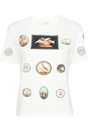 Giambattista Valli T-shirt en coton à imprimé graphique