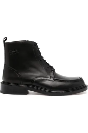 Maison Kitsuné Bottines en cuir à lacets