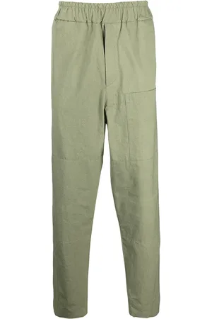 Jil Sander Pantalon à taille élastiquée