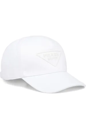 Prada Casquette en jean à patch logo