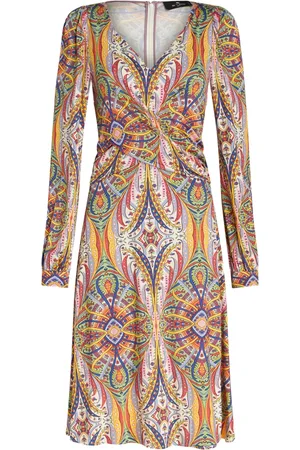 Etro Robe mi-longue à motif cachemire