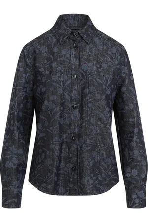Giorgio Armani Chemise en jean à fleurs