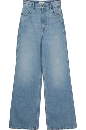 Gauchere Jean ample à taille haute