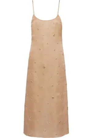 Prada Robe mi-longue à détails d